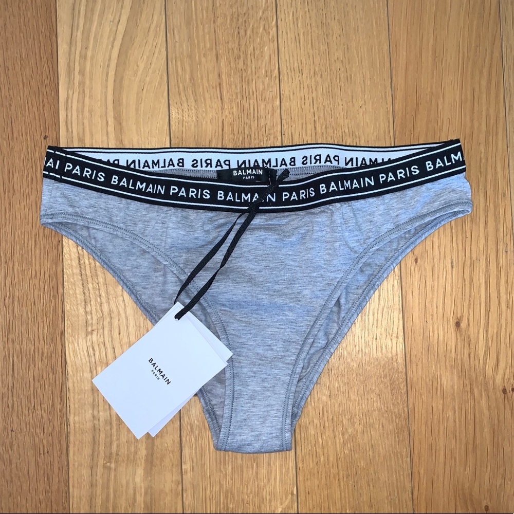 Balmain Logo Grey Underwear Brief